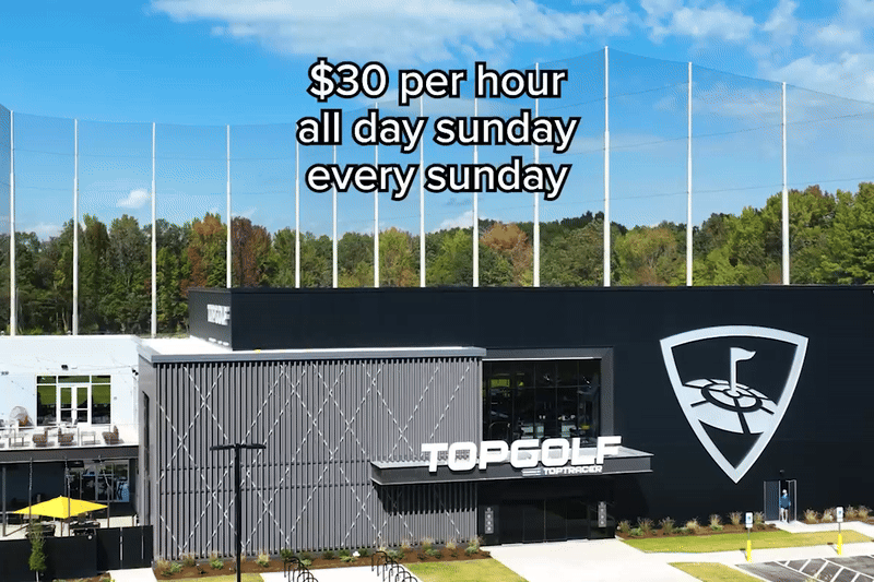 $30 per hour all day Sunday every Sunday